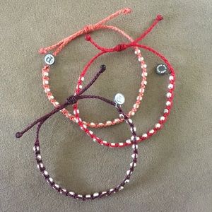 Pura Vida NWOT studded 3 bracelets